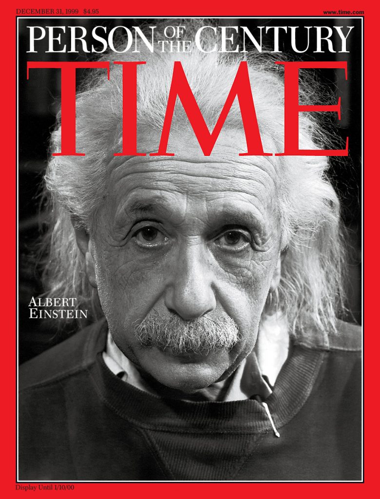 Îb 1999, revista "Time" l-a nominalizat pe Albert Einstein "Omul secolului"