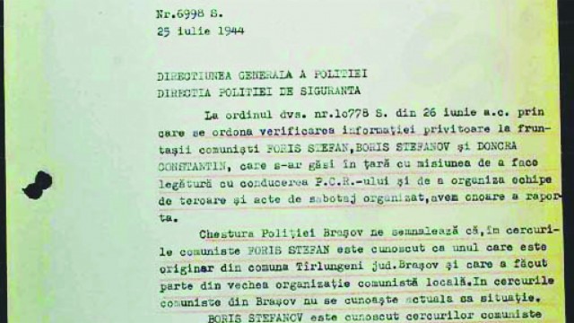 Ştefan Foriş era ţinut sub observaţie de Chestura Poliţiei Braşov