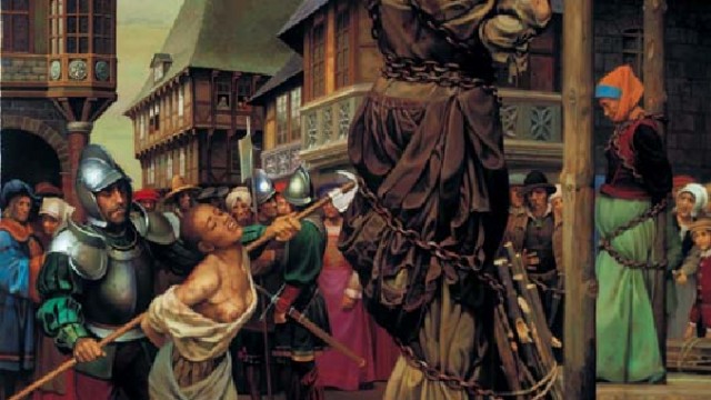 "Vrăjitoarele" erau arse pe rug în faţa porţii aflate în faţa actualei străzi Republicii, în afara zidurilor cetăţii