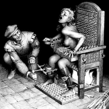 Scaunul încins de fier, o metodă groaznică de schinjuire