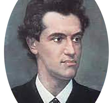 Portretul compozitorului făcut de pictorul braşovean Mişu Popp